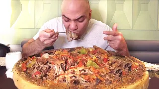 |تحدي اكل 5 كيلو لحم شاورما باكبر طبق ضخم في العالم |حار جدا ومن اصعب واخطر التحديات |التحدي الاكبر