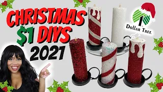 $1 EASY CHRISTMAS DIYS 2021│POOL NODDLE CANDLES