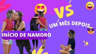INÍCIO DE NAMORO VS UM MÊS DEPOIS #casallgbt #inicio #namoro