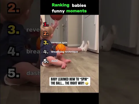 Ranking Funniest babies moments #funnybaby #rankings #parentingmoments #funny videos #cutebabby