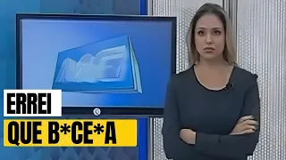 JORNALISTA EXAGERA E FALA PALAVRÃO AO VIVO