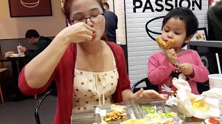 Doll Squid Game Real Life Mukbang Chicken Fire