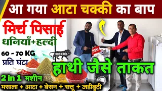 2 in 1 pulverizer machine, masala grinder machine, commercial ata chakki, Small business ideas