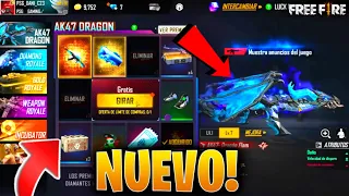 🔥YA SALIÓ! REGRESA LA AK 47 DRAGON EVOLUTIVA A FREE FIRE! CUANDO REGRESA LA AK DRAGON AZUL DE NUEVO