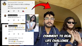 Comment section to real meeting!! My first vlog #challenge #challangevideo #challenges #vlog 