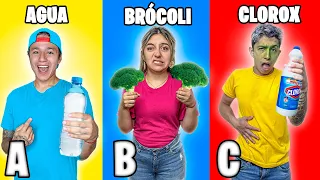 ¡¡ EL ÚLTIMO EN DEJAR DE COMER COMIDA EN ORDEN ALFABÉTICO GANA !!