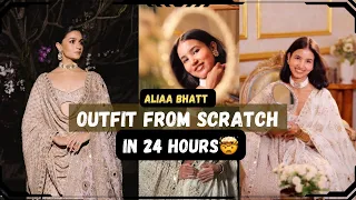 I Made "ALIAA BHATT” Inspired Outfit From Scratch in 24 Hours🤯⏱️ || NATIONAL CREATORS AWARD 🥇 ||