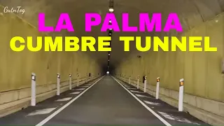 Tunnel under #Cumbre Ridge! 10 km from #Eruption. Drive through #LaPalma 12.10