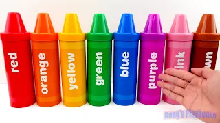 Learn Colors - Learning Video for Toddlers with Crayon Surprises!