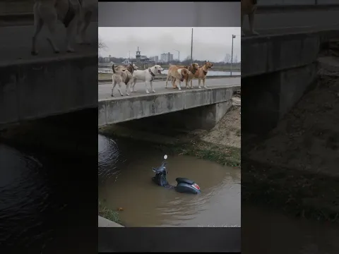 Paw's Justice -- they bring down a fled scooter