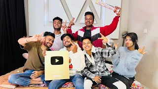 Unboxing Golden Play Button Vlog ✨ With My Team | | FULL MASTI VLOG | |  Himansh Mahawar