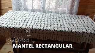 Mantel rectangular o cuadrado a crochet paso a paso