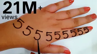 5 Beautiful Number Ramzan mehndi design for hand | Easy Simple mehndi| Stylish Mehndi designs