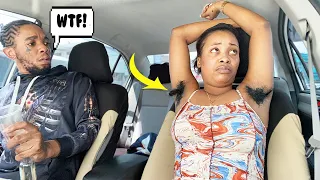 Long Armpit Hair Prank On My Boyfriend *funny reaction*