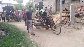 गांव मैं छोटा सा देव पूजन के दौरान डीजे सेटआ। प्यानो का सेटअप #dj_pandya
