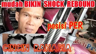 SHOCK DEPAN MOTOR ANDA KERAS ?? ini trick agar shock depan empuk dan rebound