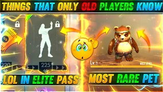 THINGS THAT ONLY OLD PLAYER KNOWS🤯YOU DON'T KNOW ABOUT😱🔥|| GARENA FREE #2