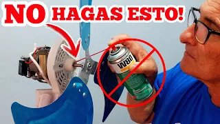 Ventilador NO GIRA, esta Duro ( Solución Fácil y Rápida)