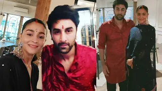 Alia Bhatt and Ranbir Kapoor's First Look after their Roka Ceremony gone Viral at RK House