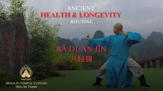 Ancient Health & Longevity Routine | Shaolin Ba Duan Jin Qigong | Shaolin Temple Yunnan