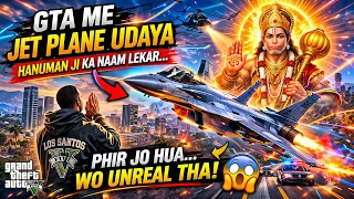 GTA me Jet Plane Udaya Hanuman Ji ka Naam Lekar… Phir Jo Hua Wo Unreal Tha 😱✈️ #gta5 #rocketcar
