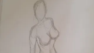 Cómo dibujar el cuerpo de una mujer. boceto. drawing.