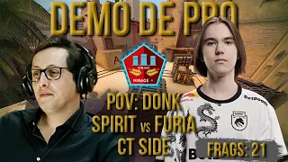 [PT] CS 2 -  zorlaK Analisa: PoV DONK - SPIRIT vs FURIA - MIRAGE (CT-SIDE) [Demo de Pro]
