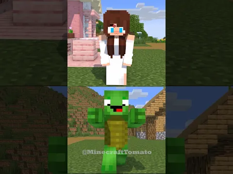 Ghost JJ's sister Muah 💋😘 - MAIZEN Minecraft Animation #shorts