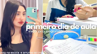 meu primeiro dia de aula de 2023! indo pro segundão:) vlog na escola e arrume-se comigo