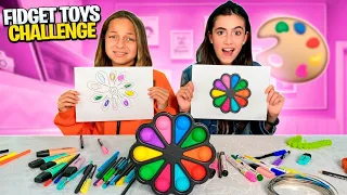 QUEM DESENHAR O FIDGET TOY MELHOR GANHA!!! | FIDGET TOYS CHALLENGE | GABI E LAILA BRANDÃO