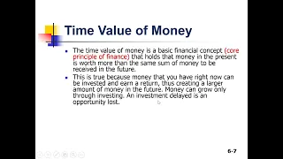 Casharka 1aad Time Value of Money Chapter 5 Finance