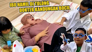 Azufi Jadi Dokter Kandungan Cilik Nolongin Ibu Hamil Melahirkan