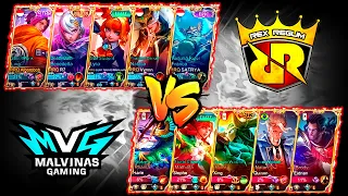 ¡RRQ HOSHI VS MALVINAS GAMING! ¡CAMPEON DEL MUNDO VS CAMPEON DE LATAM! | MOBILE LEGENDS