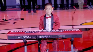 7 Year Old Jelijah Diaz Performs National Anthem at Kaseya Center NBA Miami HEAT November 8th 2025