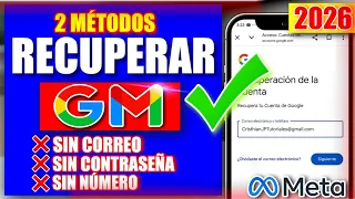 ✅CÓMO RECUPERAR MI CUENTA DE GOOGLE GMAIL 2026 ❌ SIN CORREO, SIN TELÉFONO Y SIN CONTRASEÑA |Google|