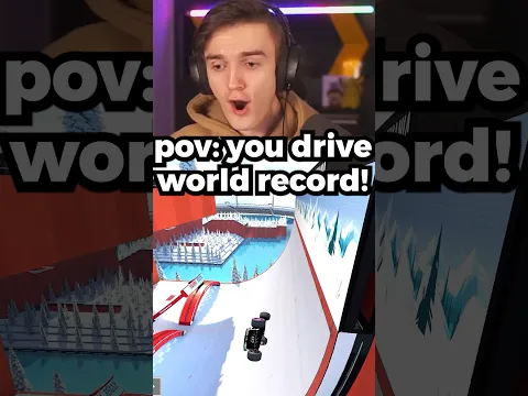 When you drive the perfect world record! 🤯