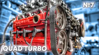 4  ТУРБИНЫ ПЕРВЫЙ ЗАПУСК на ЯНВАРЕ | собрал QUAD TURBO МОТОР из ГОВНА и ПАЛОК | С НОВЫМ ГОДОМ