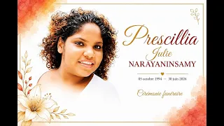 cérémonie funéraire de Précilia Julie NARAYANINSAMY