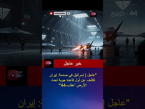 عاجل | إسرائيل في صدمة: إيران تكشف عن أول قاعدة جوية تحت الأرض 'عقاب-44