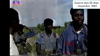 GUERRA CIVIL EM ANGOLA 1993 - ATAQUE AO HUAMBO, NINJAS PRENDEM UM SUSPEITO NOS ARREDORES DO HUAMBO