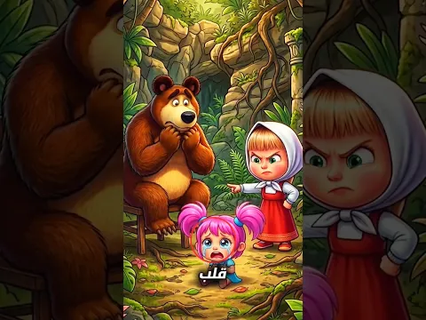 ماشا ندمت بعد أن جرحت مشاعر أفضل صديقتها… 💔🥺 #shortvideo