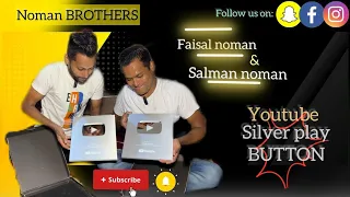 Ghalti say Salman noman ka silver play button unboxing kar liya #foryou #silverplaybutton