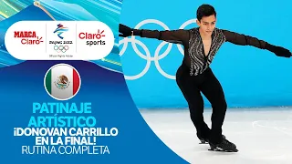 Donovan Carrillo en Beijing 2022: rutina completa del mexicano en la final del patinaje artístico