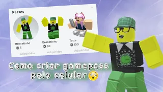 Como criar Globo de Game Pass no Roblox passo a passo pelo celular🤩