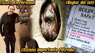 ¡FNAF movie revelan una nueva escena impactante, Scott Cawthon en el set y nuevas filtraciones!