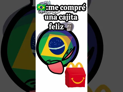 ☝️Me compré una cajita feliz🗿#countryballs #humor