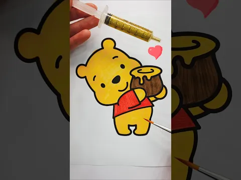 Winnie the pooh #glitter #glitterart #colorfulcreativekids #color