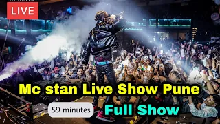 Mc stan Full Live show in pune 🔴 mc stan 50 Minutes full live performance #mcstan #pune #mcstanlive