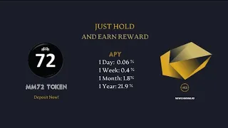 New Token Project 🔥MM72 + TKP LIQUIDITY BONUS 0.1% EVERY HOUR”
