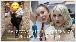 LEA STANKOVIC ME SMINKA I OBLACI ZA VECERU SA MOMKOM!